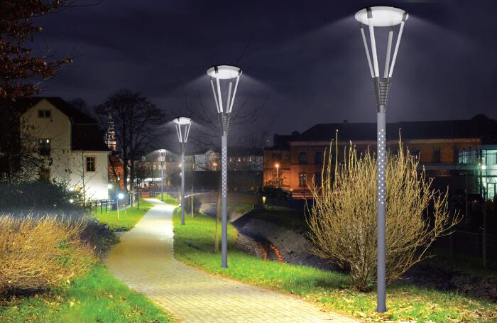 现代简约型LED庭院灯,宅男在线观看照明效果