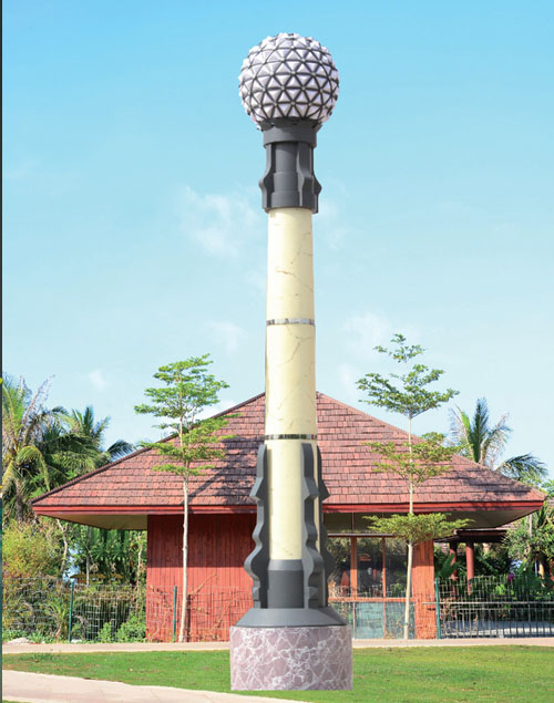 广场带圆球圆柱形仿云石宅男在线观看