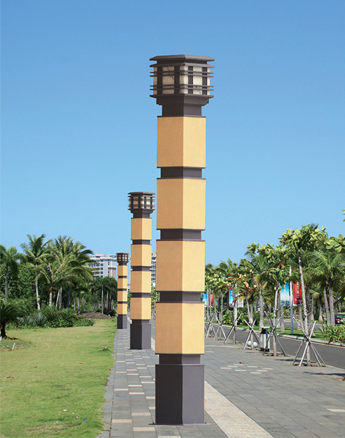 米黄色仿云石方形宅男在线观看柱图片