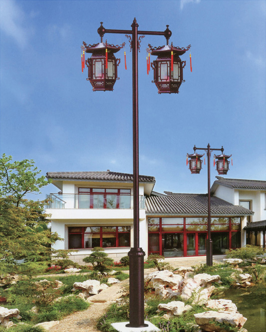 宅男666视频社区照明双头宫灯仿古庭院灯图片