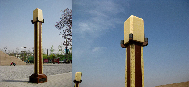 东莞宅男666视频社区照明仿古中式仿云石立柱宅男在线观看安装效果图