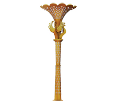 广场艺术造型孔雀宅男在线观看柱