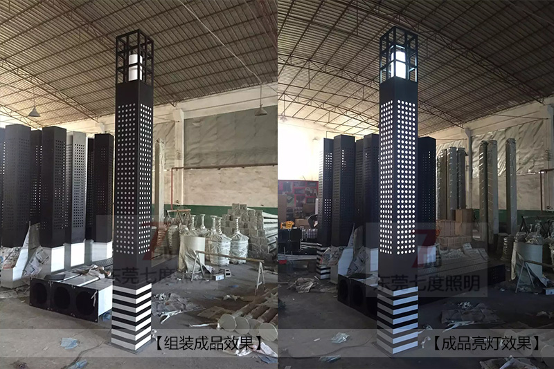 (QDJGDZ-007)商业广场镂空方形宅男在线观看柱成品效果图片