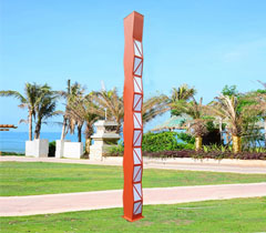 校园波浪形LED宅男在线观看柱