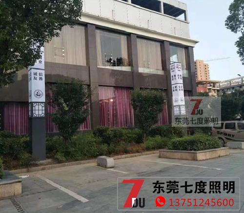 6米方柱600x600mm宅男在线观看柱安装效果图片