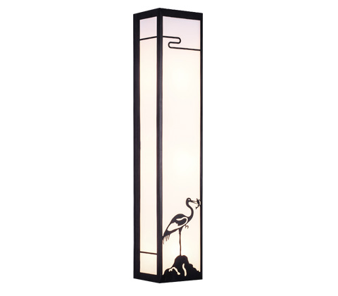 现代简约新中式仙鹤墙壁灯