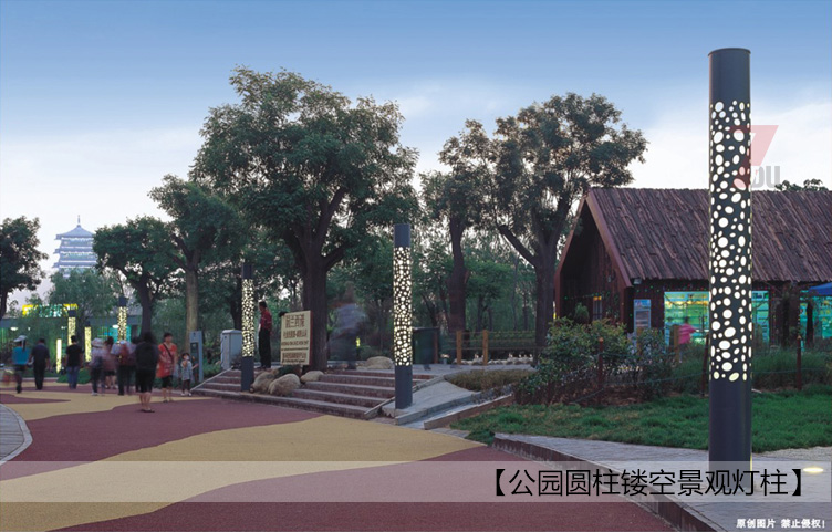 4米公园圆柱形镂空宅男在线观看柱实景