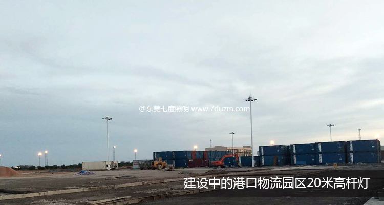 建设中的港口物流园区宅男视频污污安装效果展示