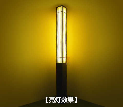 (QDJGDZ-021)现代简约方形园林宅男在线观看柱开灯效果