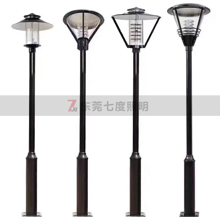 3米高大小杆单头庭院灯多种样式效果