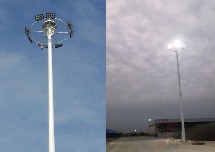 港口物流园区18米8火升降式宅男视频污污亮灯效果