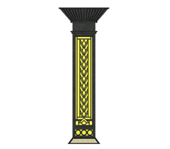 新中式庭院方形矮柱装饰宅男在线观看